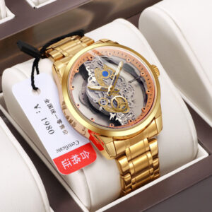 Transparent hollow full-automatic mechanical watch